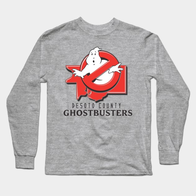 Desoto County Ghostbuters_Main Logo (Dark Lettering) Long Sleeve T-Shirt by Cabin_13